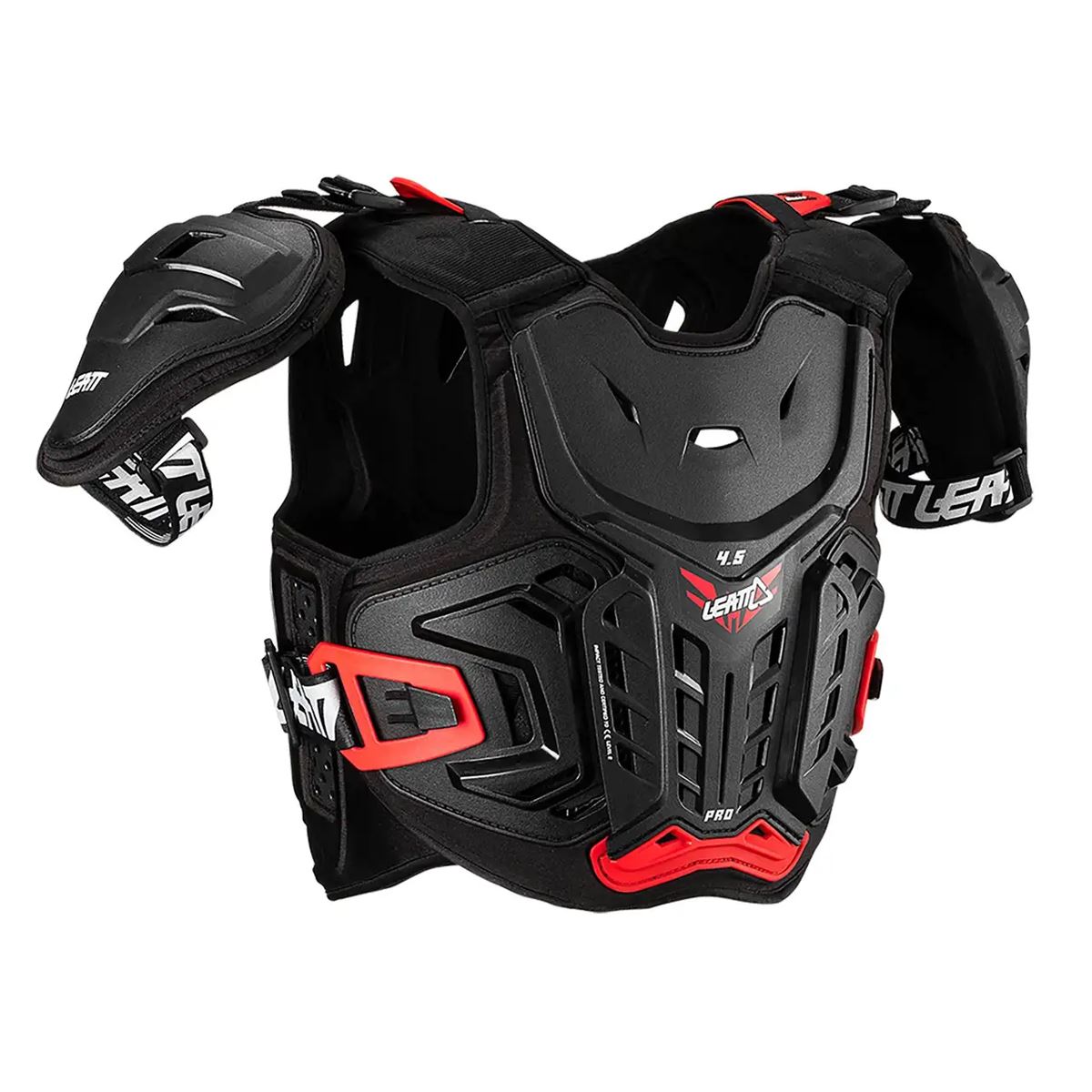 Leatt 2024 Chest Protector 4.5 PRO Youth Black Red